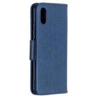 For Xiaomi Redmi 9A Two Butterflies Embossing Pattern Horizontal Flip Leather Case with Holder & Card Slot & Wallet & Lanyard(Dark Blue) - 3