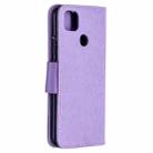 For Xiaomi Redmi 9C Two Butterflies Embossing Pattern Horizontal Flip Leather Case with Holder & Card Slot & Wallet & Lanyard(Purple) - 3