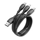 Baseus 0.8m Ultra-Fast 3 in 1 3.5A Fast Charging Cable(Black) - 3