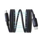 Baseus PicoGo Series 240W Type-C to Type-C Magnetic Liquid Silicone Fast Charging Data Cable, Length: 1m(Black) - 2