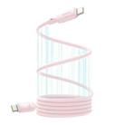 Baseus PicoGo Series 240W Type-C to Type-C Magnetic Liquid Silicone Fast Charging Data Cable, Length: 1m(Pink) - 1