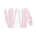 Baseus PicoGo Series 240W Type-C to Type-C Magnetic Liquid Silicone Fast Charging Data Cable, Length: 1m(Pink) - 2