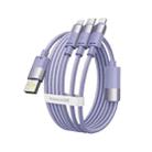 Baseus 1.3m Ultra-Fast 3 in 1 3.5A Fast Charging Cable(Purple) - 2