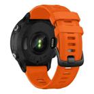 For Garmin Forerunner 955 Official Twill Silicone Watch Band(Orange) - 3