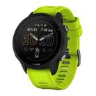 For Garmin Forerunner 955 Official Twill Silicone Watch Band(Lime) - 1