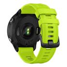 For Garmin Forerunner 955 Official Twill Silicone Watch Band(Lime) - 3