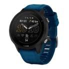 For Garmin Forerunner 955 Official Twill Silicone Watch Band(Midnight Blue) - 1