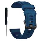 For Garmin Forerunner 955 Official Twill Silicone Watch Band(Midnight Blue) - 2