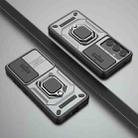 For Samsung Galaxy S25 5G Sliding Camshield TPU + PC Shockproof Phone Case with Holder(Grey) - 2
