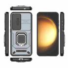 For Samsung Galaxy S25 5G Sliding Camshield TPU + PC Shockproof Phone Case with Holder(Grey) - 3