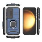 For Samsung Galaxy S25 5G Sliding Camshield TPU + PC Shockproof Phone Case with Holder(Blue) - 3