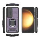 For Samsung Galaxy S25 5G Sliding Camshield TPU + PC Shockproof Phone Case with Holder(Purple) - 3