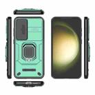 For Samsung Galaxy S25+ 5G Sliding Camshield TPU + PC Shockproof Phone Case with Holder(Green) - 3