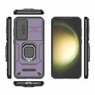For Samsung Galaxy S25+ 5G Sliding Camshield TPU + PC Shockproof Phone Case with Holder(Purple) - 3