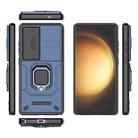 For Samsung Galaxy S25 Ultra 5G Sliding Camshield TPU + PC Shockproof Phone Case with Holder(Blue) - 3