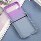 For Samsung Galaxy Z Flip3 Liquid PC Gradient MagSafe Phone Case(Purple Grey) - 3