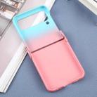 For Samsung Galaxy Z Flip3 Liquid PC Gradient MagSafe Phone Case(Blue Pink) - 3