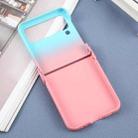 For Samsung Galaxy Z Flip4 Liquid PC Gradient MagSafe Phone Case(Blue Pink) - 3