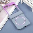 For Samsung Galaxy Z Flip6 Liquid PC Gradient MagSafe Phone Case(Purple Grey) - 2