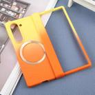 For Samsung Galaxy Z Fold6 Liquid PC Gradient MagSafe Phone Case(Yellow Orange) - 2