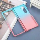 For Samsung Galaxy Z Fold6 Liquid PC Gradient MagSafe Phone Case(Blue Pink) - 3