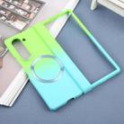 For Samsung Galaxy Z Fold6 Liquid PC Gradient MagSafe Phone Case(Cyan Blue) - 2