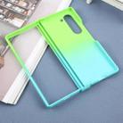 For Samsung Galaxy Z Fold6 Liquid PC Gradient MagSafe Phone Case(Cyan Blue) - 3