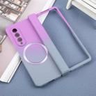 For Samsung Galaxy Z Fold4 Liquid PC Gradient MagSafe Phone Case(Purple Grey) - 2