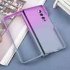 For Samsung Galaxy Z Fold3 Liquid PC Gradient MagSafe Phone Case(Purple Grey) - 3