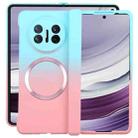 For Huawei Mate X5 / X3 Liquid PC Gradient MagSafe Phone Case(Blue Pink) - 1