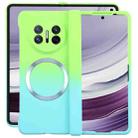 For Huawei Mate X5 / X3 Liquid PC Gradient MagSafe Phone Case(Cyan Blue) - 1