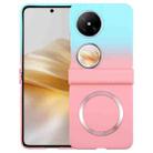 For Huawei Pocket 2 Liquid PC Gradient MagSafe Phone Case(Blue Pink) - 1