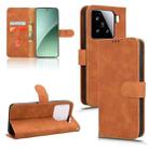 For Xiaomi 15 Skin Feel Magnetic Flip Leather Phone Case(Brown) - 1