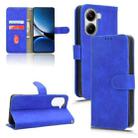 For Xiaomi Poco X7 Pro / Redmi Turbo 4 Skin Feel Magnetic Flip Leather Phone Case(Blue) - 1