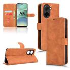 For Xiaomi Poco C71 / Redmi A5 4G 171.7mm Skin Feel Magnetic Flip Leather Phone Case(Brown) - 1