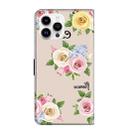 For iPhone 16 Pro Max Fresh Painted Leather Phone Case(Colored Flowers) - 3