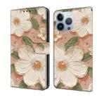 For iPhone 14 Pro Fresh Painted Leather Phone Case(Sunflower) - 1