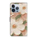 For iPhone 13 Pro Max Fresh Painted Leather Phone Case(Sunflower) - 3