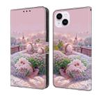 For iPhone 13 mini Fresh Painted Leather Phone Case(Garden) - 1