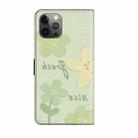 For iPhone 12 / 12 Pro Fresh Painted Leather Phone Case(Fresh Flowers) - 3