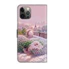 For iPhone 12 / 12 Pro Fresh Painted Leather Phone Case(Garden) - 3