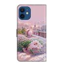 For iPhone 12 mini Fresh Painted Leather Phone Case(Garden) - 3