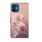For iPhone 12 mini Fresh Painted Leather Phone Case(Ceramic Flowers) - 3