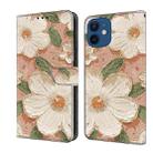 For iPhone 12 mini Fresh Painted Leather Phone Case(Sunflower) - 1