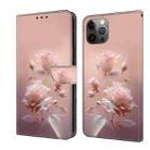 For iPhone 11 Pro Max Fresh Painted Leather Phone Case(Ceramic Flowers) - 1