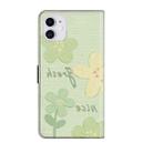 For iPhone 11 Fresh Painted Leather Phone Case(Fresh Flowers) - 3