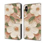 For iPhone X / XS Fresh Painted Leather Phone Case(Sunflower) - 1