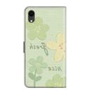 For iPhone XR Fresh Painted Leather Phone Case(Fresh Flowers) - 3