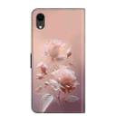 For iPhone XR Fresh Painted Leather Phone Case(Ceramic Flowers) - 3