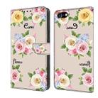 For iPhone 7 Plus / 8 Plus Fresh Painted Leather Phone Case(Colored Flowers) - 1